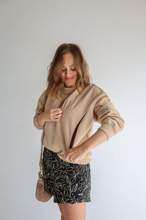 Caramel Latte Breastfeeding Jumper